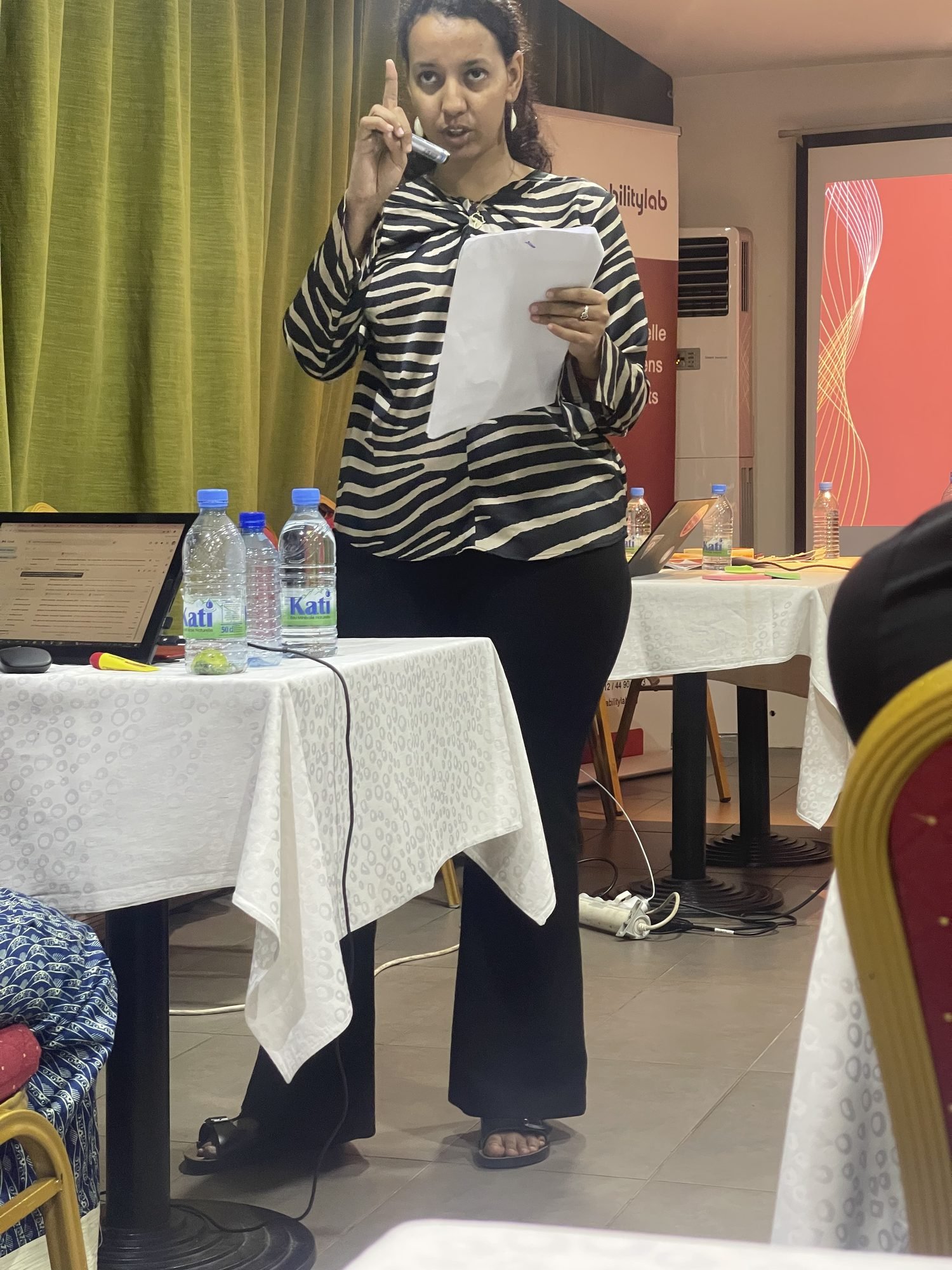 Intervention de la Cheffe exécutive du projet d'incubateur de redevabilité