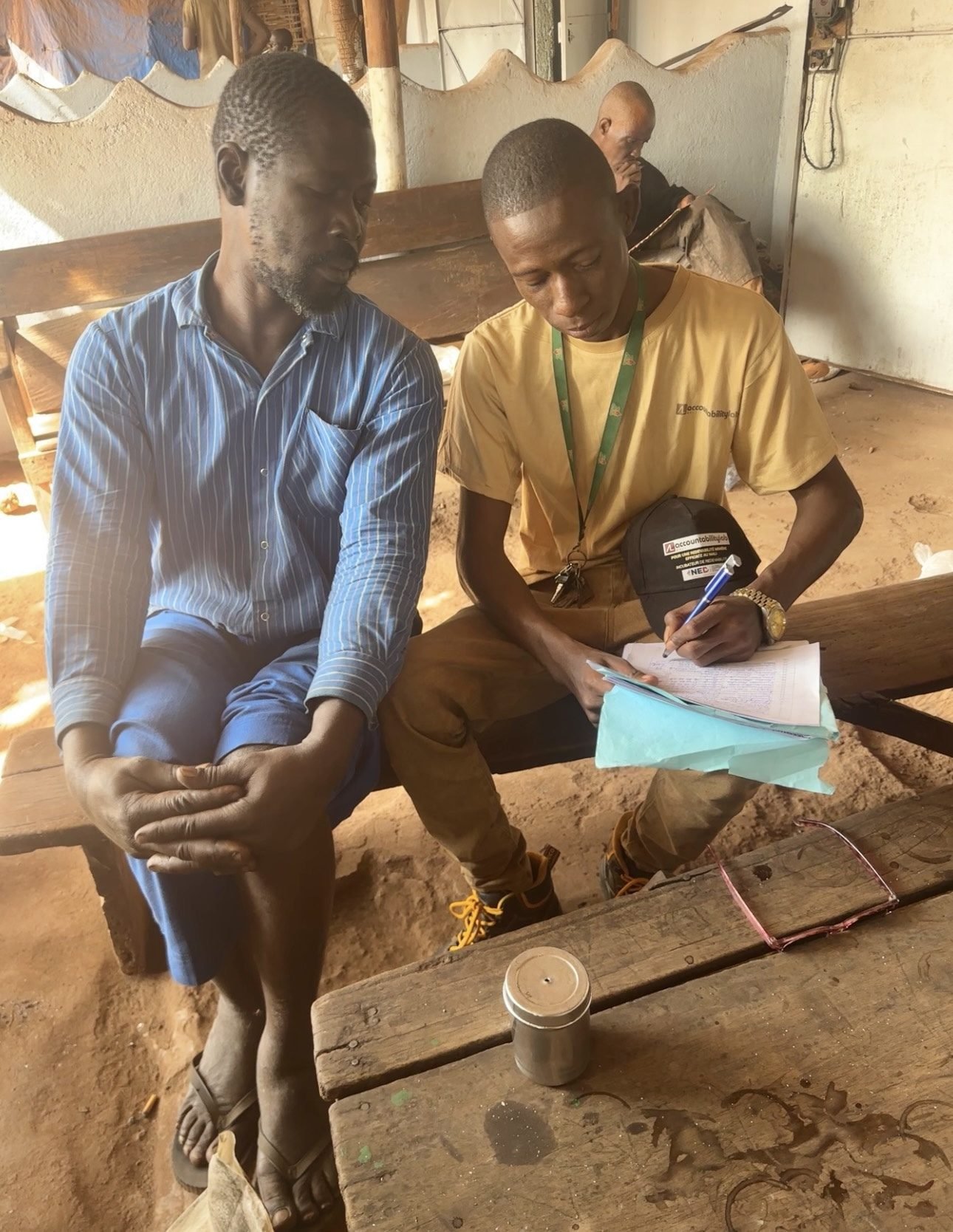 Entretien individuel à Naréna mené par le coordinateur du projet SOS ENVIRONNEMENT MALI